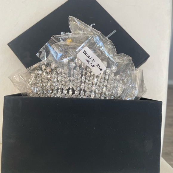 New Aoligrace Wedding Tall Cubic Zirconia Tiaras Queen CZ Pageant Crowns 👑👑👸 - Picture 4 of 5